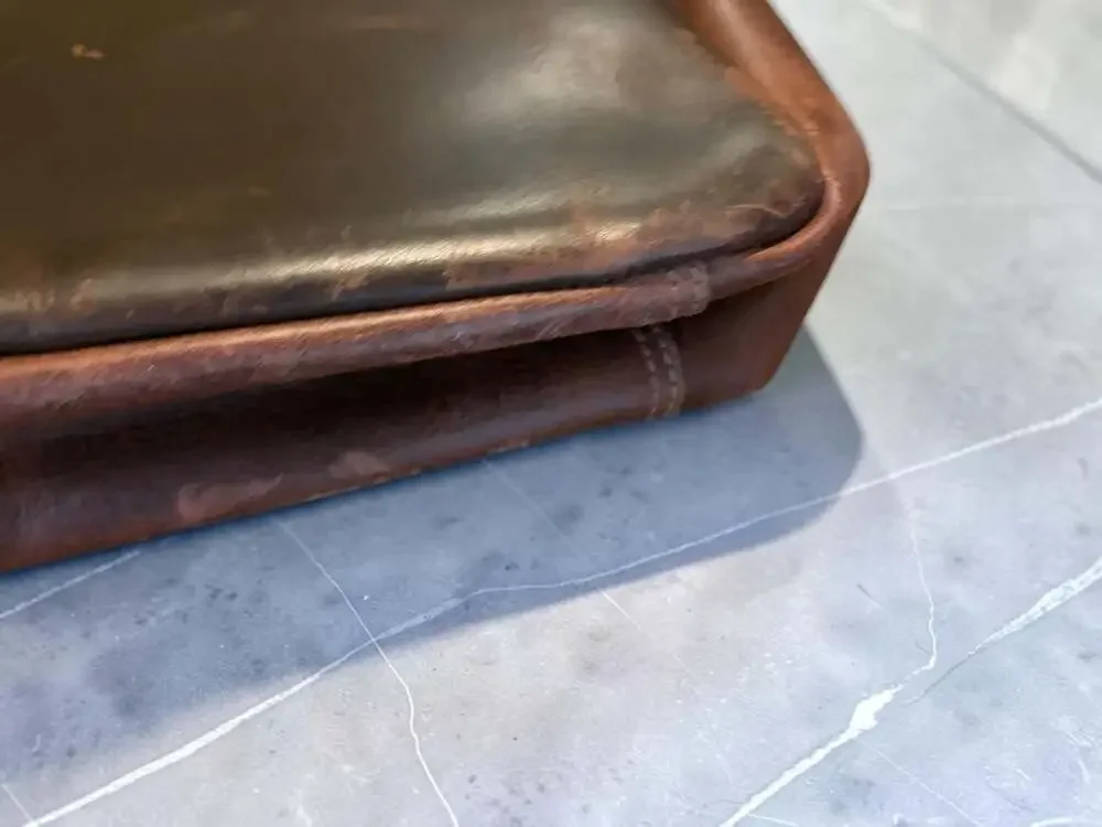 Rustic Town Genuine Leather Laptop Messenger Bag 16” x 13” briefcase